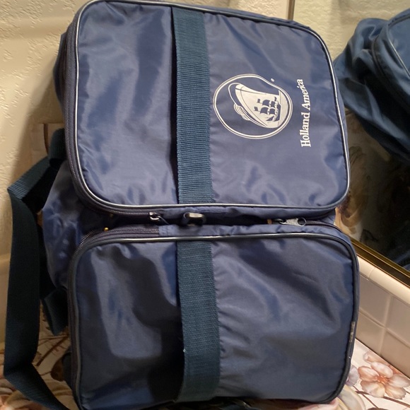 Holland America Navy & White collapsible tote - unused- 18” x 12” x 8” - Picture 2 of 13
